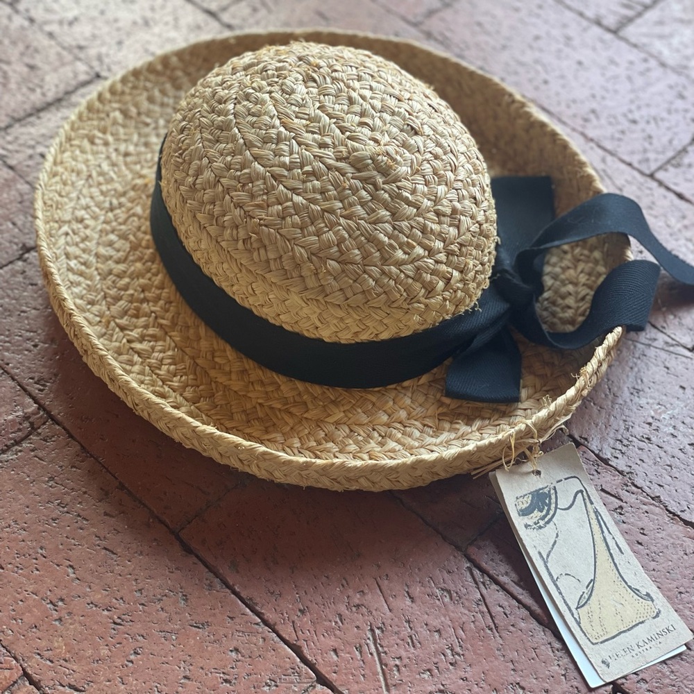 Helen Kaminski NWT Classic Raffia Hat, OS - Picture 5 of 7